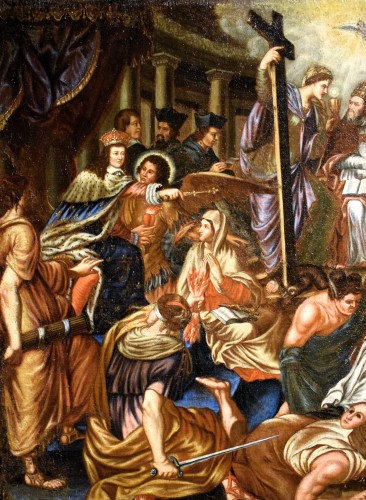 Le triomphe de l'Église sur les hérésies des jansénistes - Ecole française du XVIIe siècle - Romano Ischia